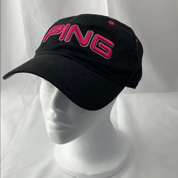 black ping hat